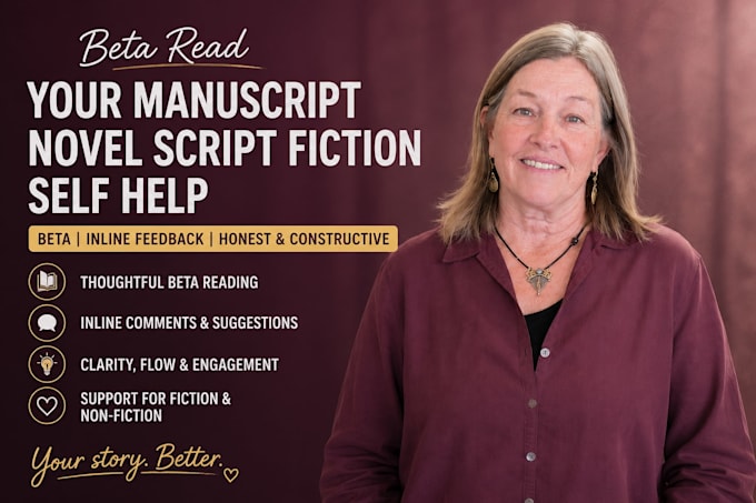 beta read your manuscript novel script fiction self help beta inline feedback