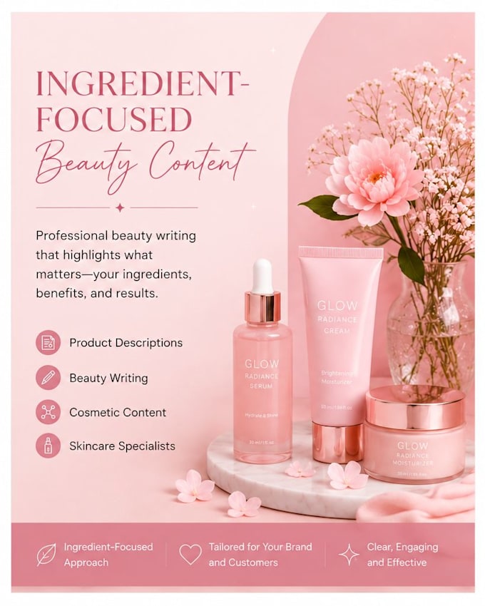 analyze skincare ingredients and create beauty content