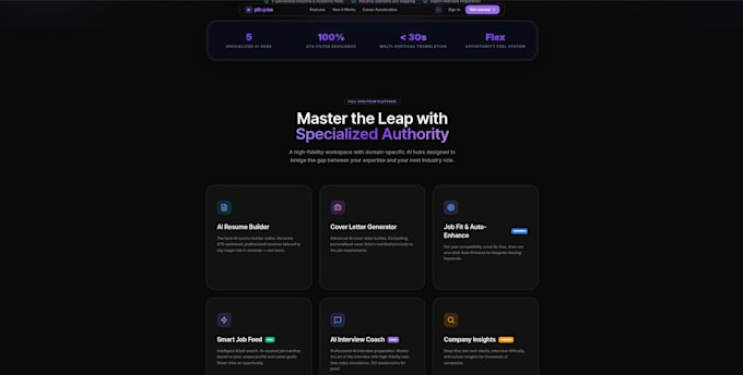 develop a modern nextjs website