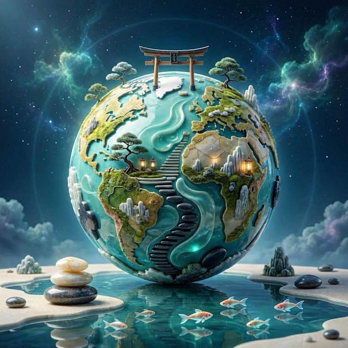 create paint unique digital art abstract, surrealism