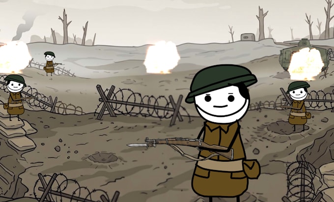 create engaging 2d stickman history animation videos