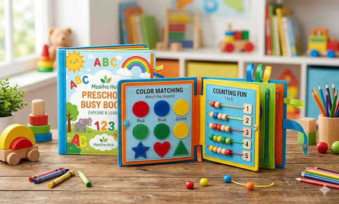 create printable preschool busy books