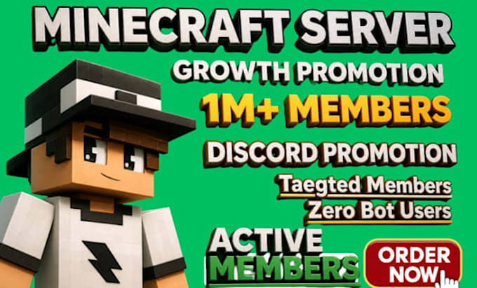promote minecraft server promotion dayz, rust, fivem, gaming server, discord ad