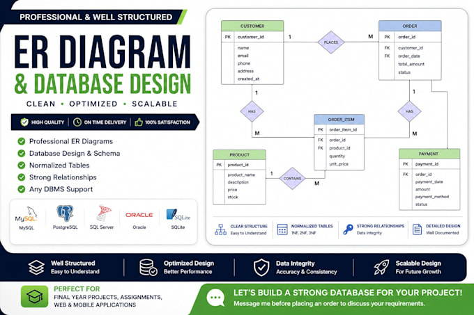 create professional er diagrams and database design