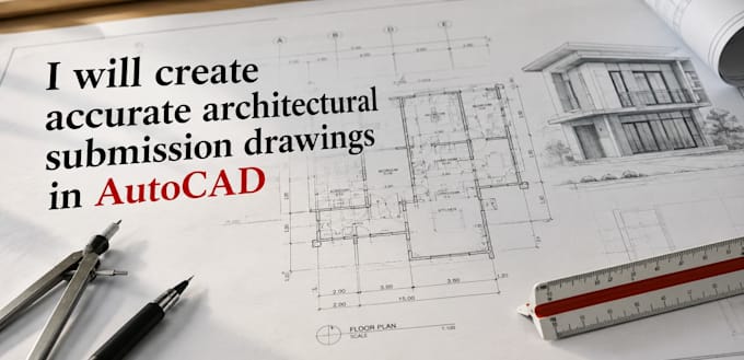 Create accurate architectural submission drawings in autocad by ...