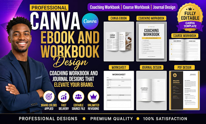 design canva ebook canva coaching workbook course workbook worksheet journal