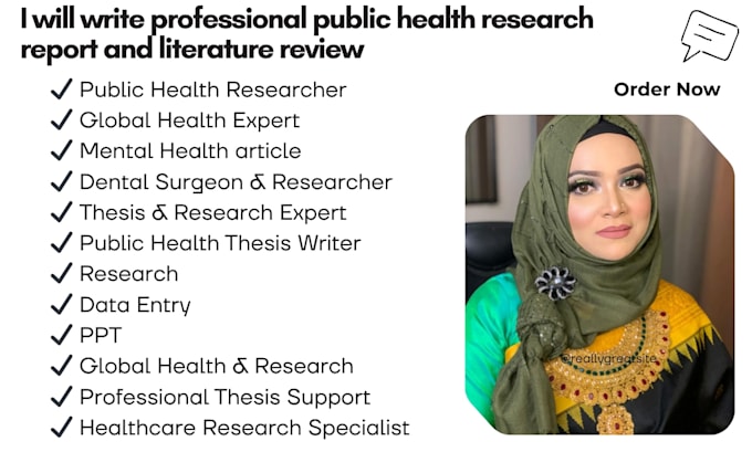 write professional public health research reports