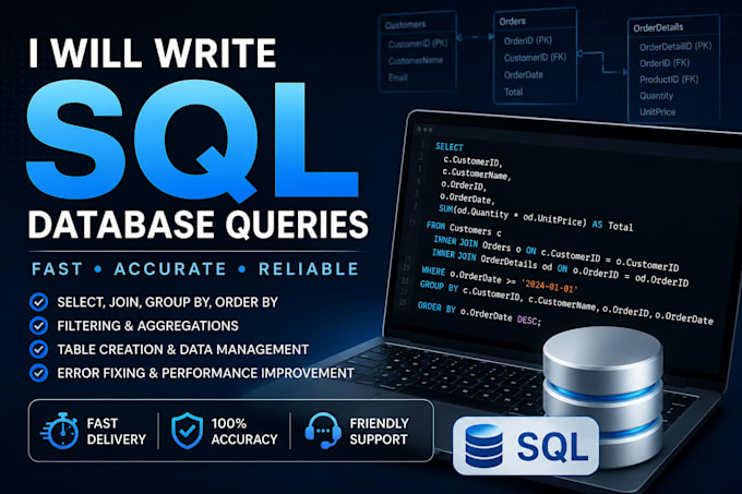 write sql database queries