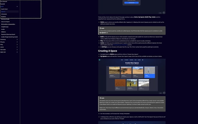 write user documentation and developer onboarding guides