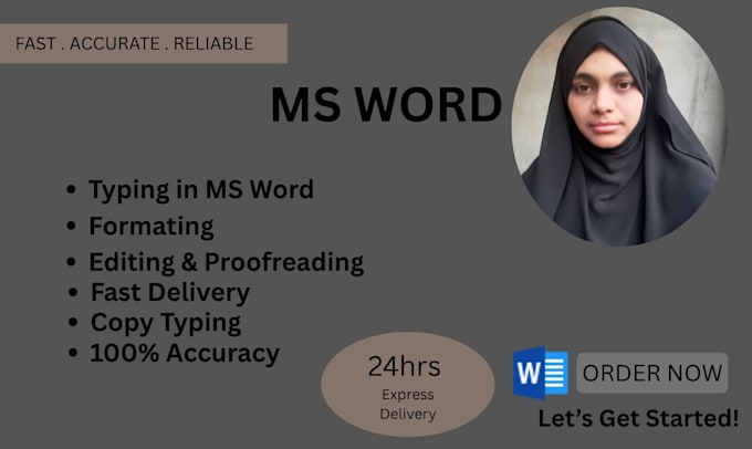 do professional ms word typing and formatting
