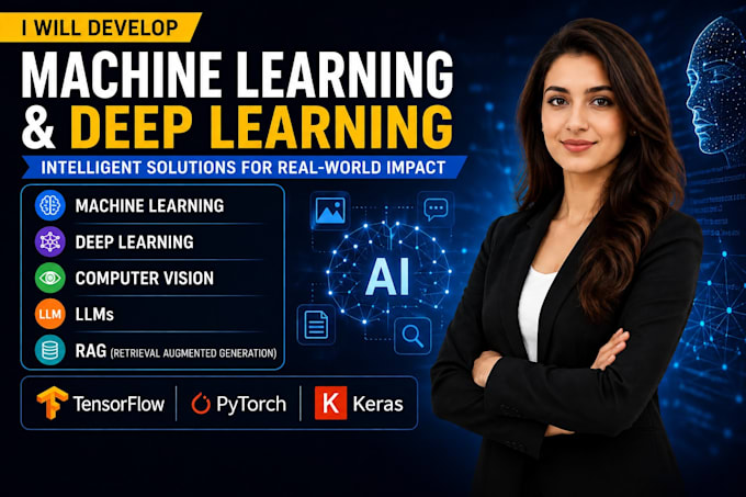 develop machine learning and deep learning solutions for your project