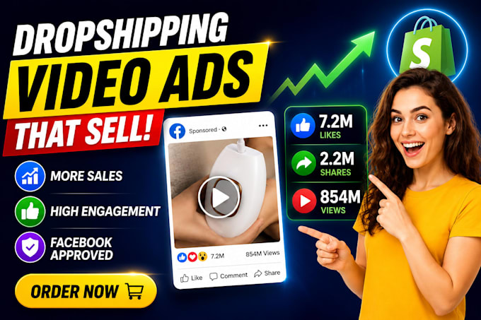create high converting shopify dropshipping video ads for facebook