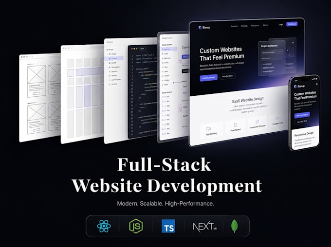 build custom designed interactive websites