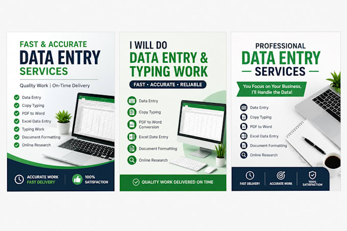 do fast and accurate data entry and typing work