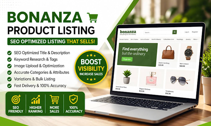 do SEO optimized bonanza product listing and store management