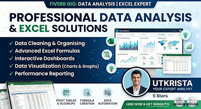 be your professional data analyst and excel expert