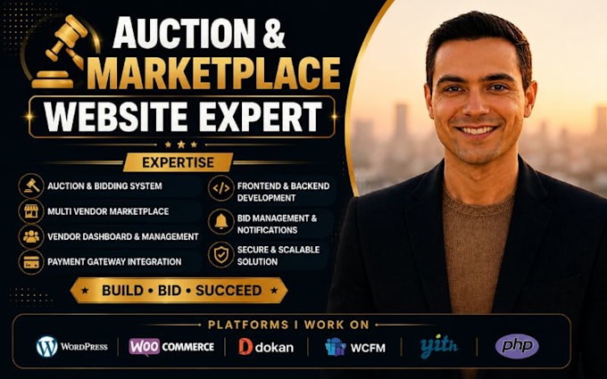 build auction website online bidding website multi vendor marketplace website