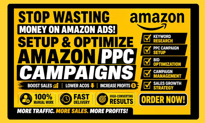 setup and optimize amazon ads campaigns amazon PPC campaign