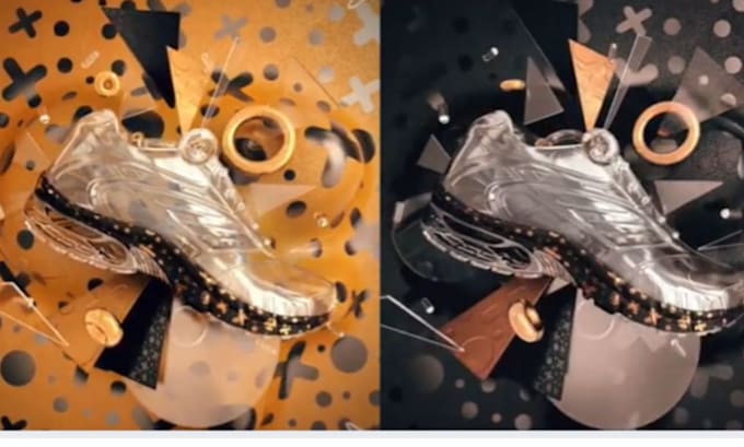 create 3d cgi accessories video and cinema 4d redshift for rendering animation