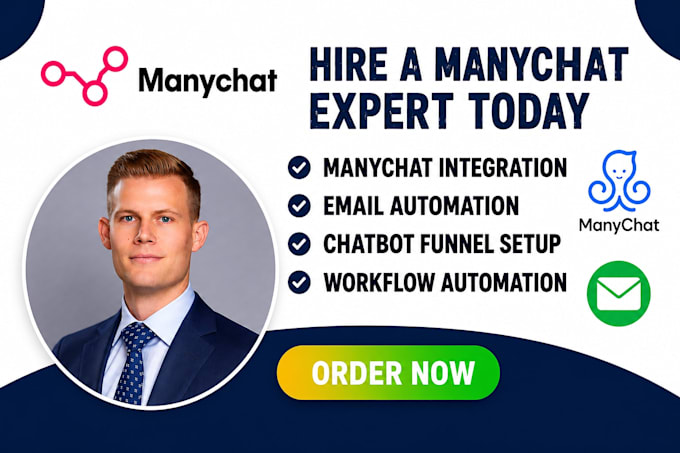 manychat integration, email automation, chatbot funnel setup