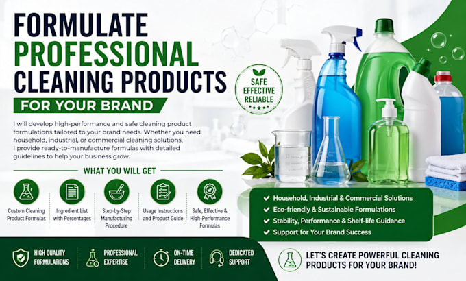 formulate professional cleaning products for your brand
