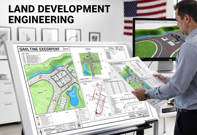 Prepare north carolina land development civil engineering drawings by ...