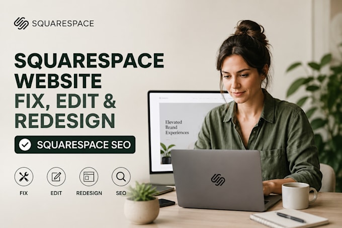update squarespace website fix edit redesign squarespace seo