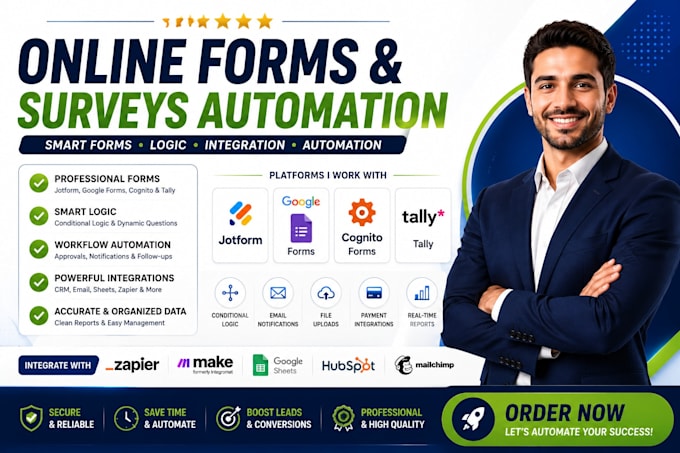 jotform google form cognito tally survey questionnaire with logic, integration
