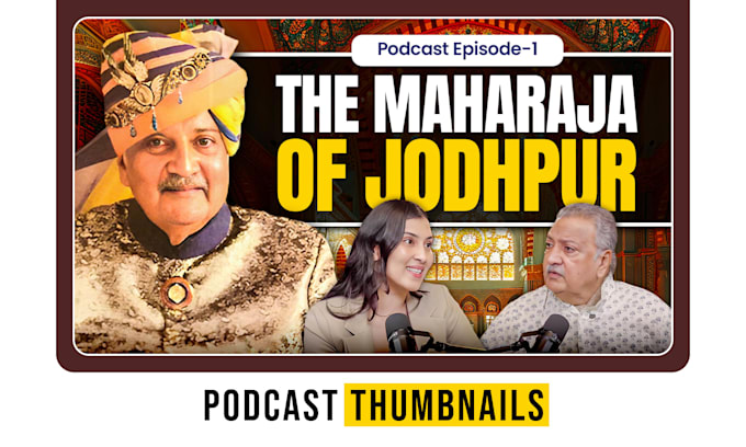 design professional podcast youtube thumbnails