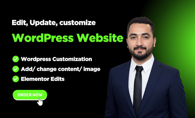 update wordpress website, wordpress edits wordpress changes, and customization