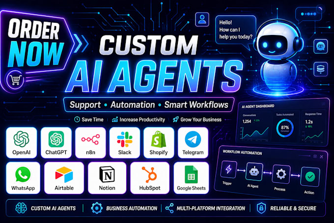 develop smart ai agents for customer service and workflow automation
