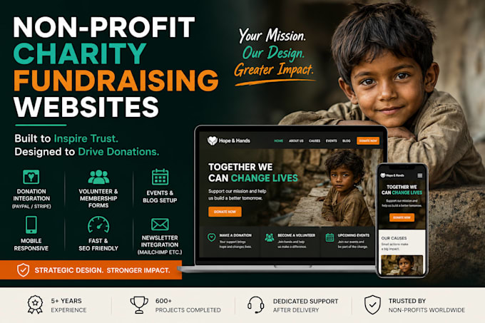 design wordpress nonprofit with donation system