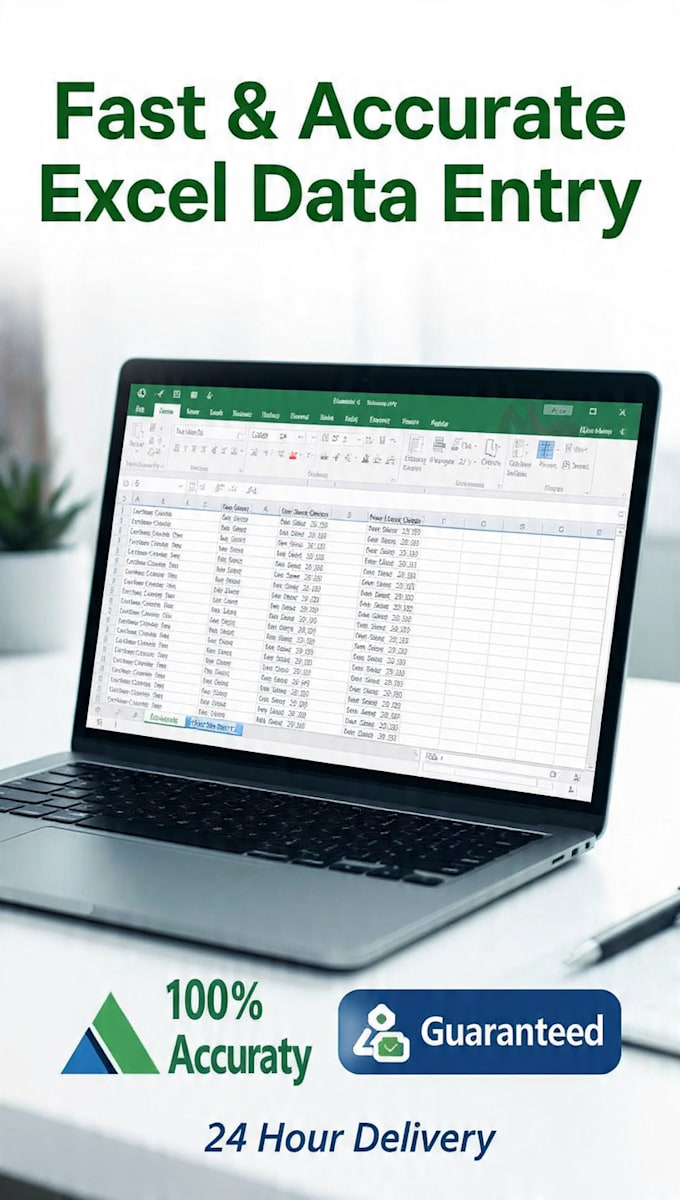 do fast and accurate excel data entry, vlookup, xlookup and formulas