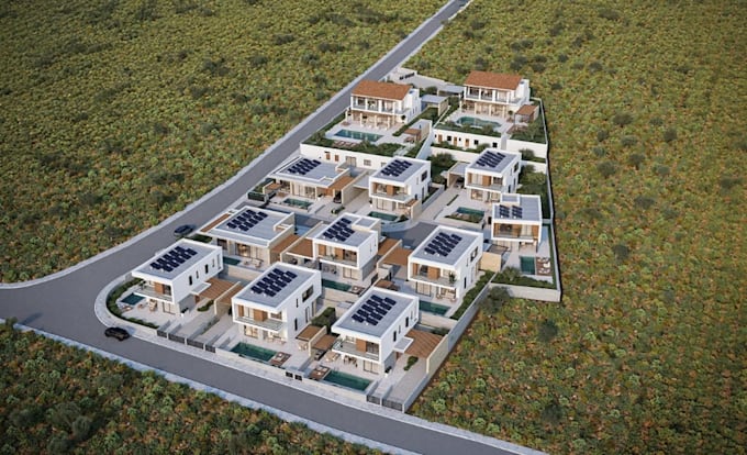 remodel modern residential building, unite apartment,landscape design,cgi render