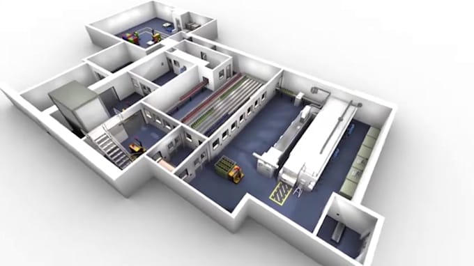 create 3d industrial engineering construction animation 3d explainer video