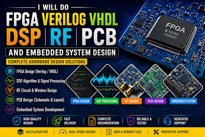 do fpga verilog vhdl dsp rf pcb and embedded system design