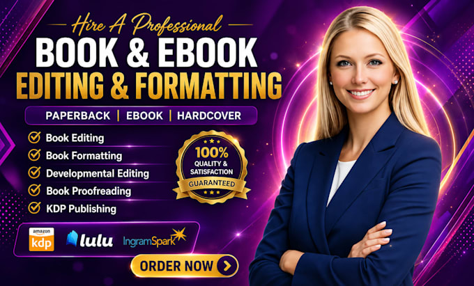 ebook formatting, kindle ebook formatting, and paperback formatting