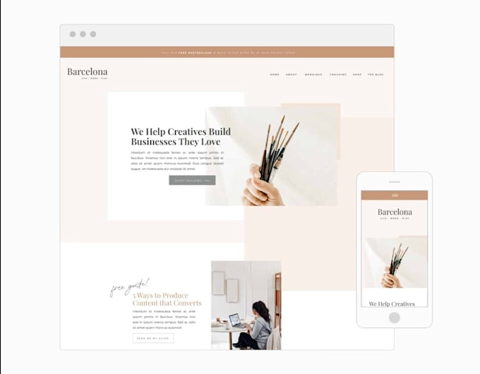 showit website, showit template, showit website redesign, showit customization