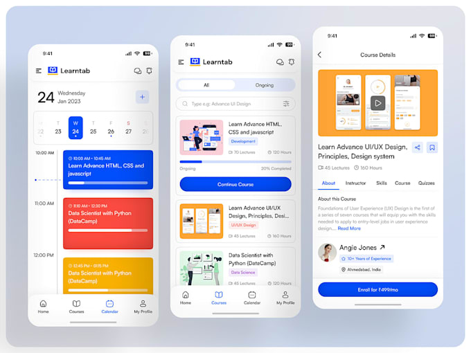 develop lms app edtech app course app tutoring app elearning app coaching app