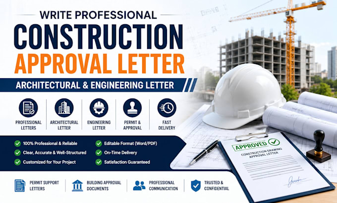 write professional construction approval letter