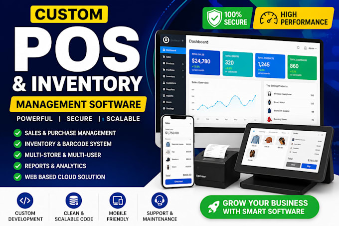 Build custom business software, pos system and inventory management ...