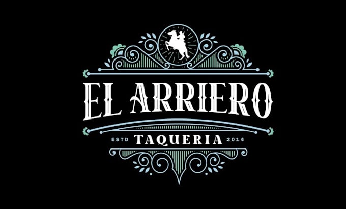 design monogram restaurant taqueria logo
