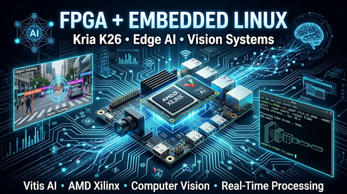 develop fpga embedded linux and ai vision solutions on kria k26
