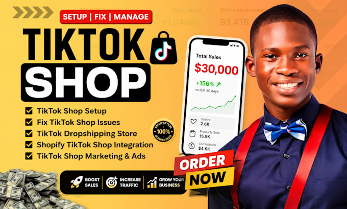 setup tik tok shop, fix tiktok shop, shopify tiktok shop dropshipping store