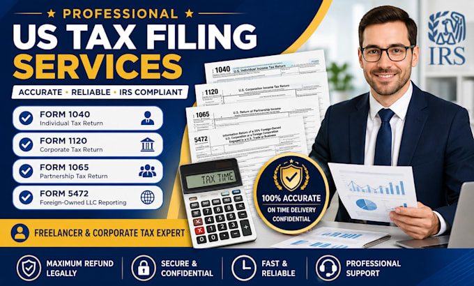 prepare professional US tax filing and irs forms