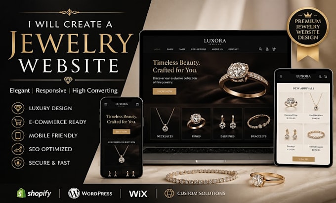 create a jewerly website