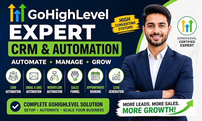 setup gohighlevel CRM funnels and workflow automation
