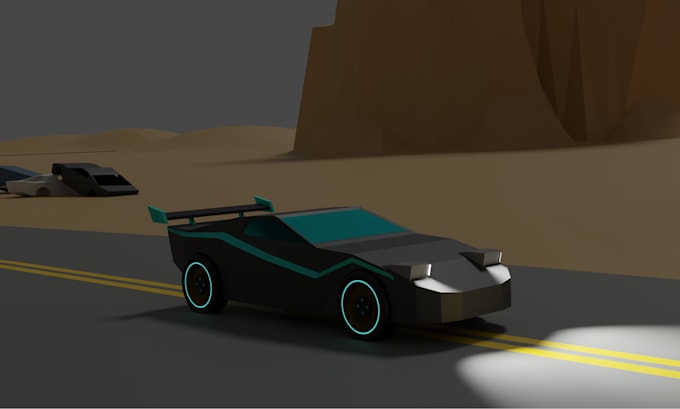 create custom low poly 3d models, characters, and environments