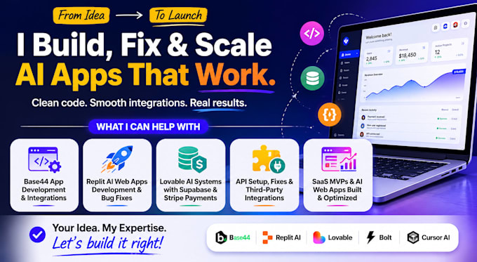 fix replit ai app, replit website deploy, base44 and lovable ai rocket new bolt