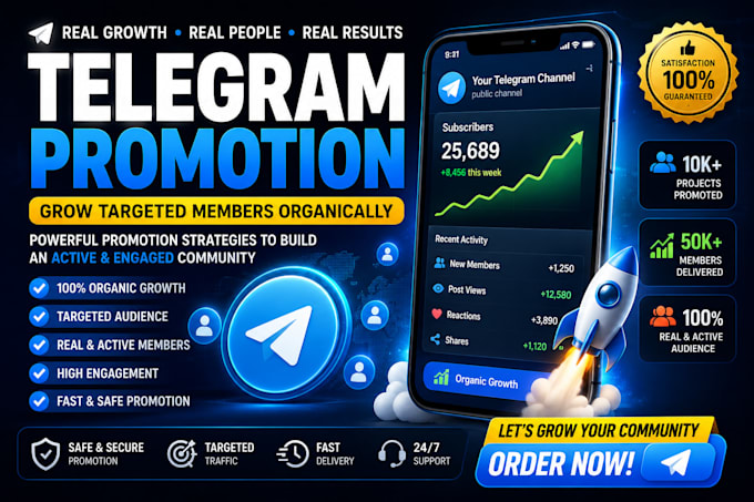boost telegram promotion, grow telegram subscribers with organic marketing